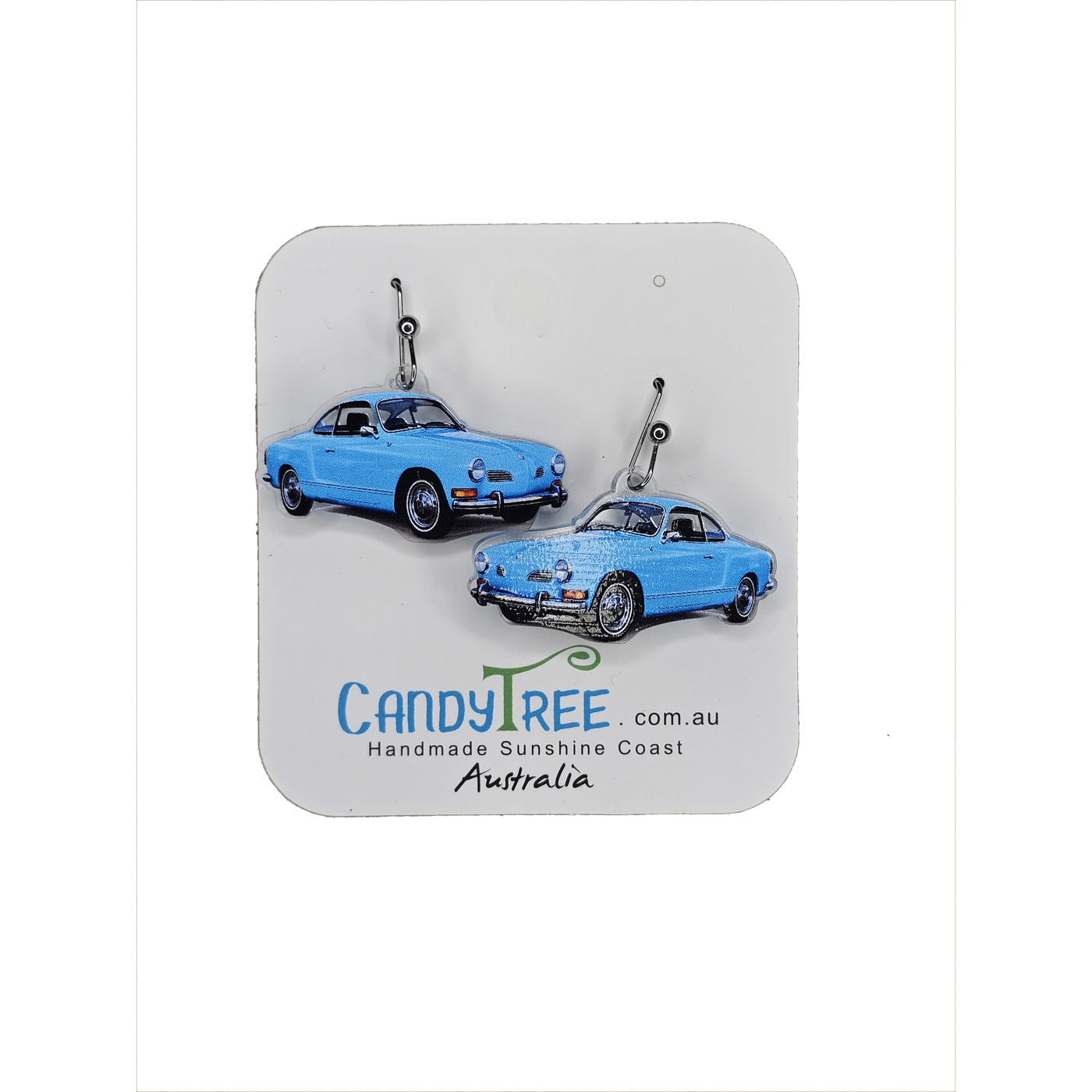 Blue Classic Coupe Dangle Earrings